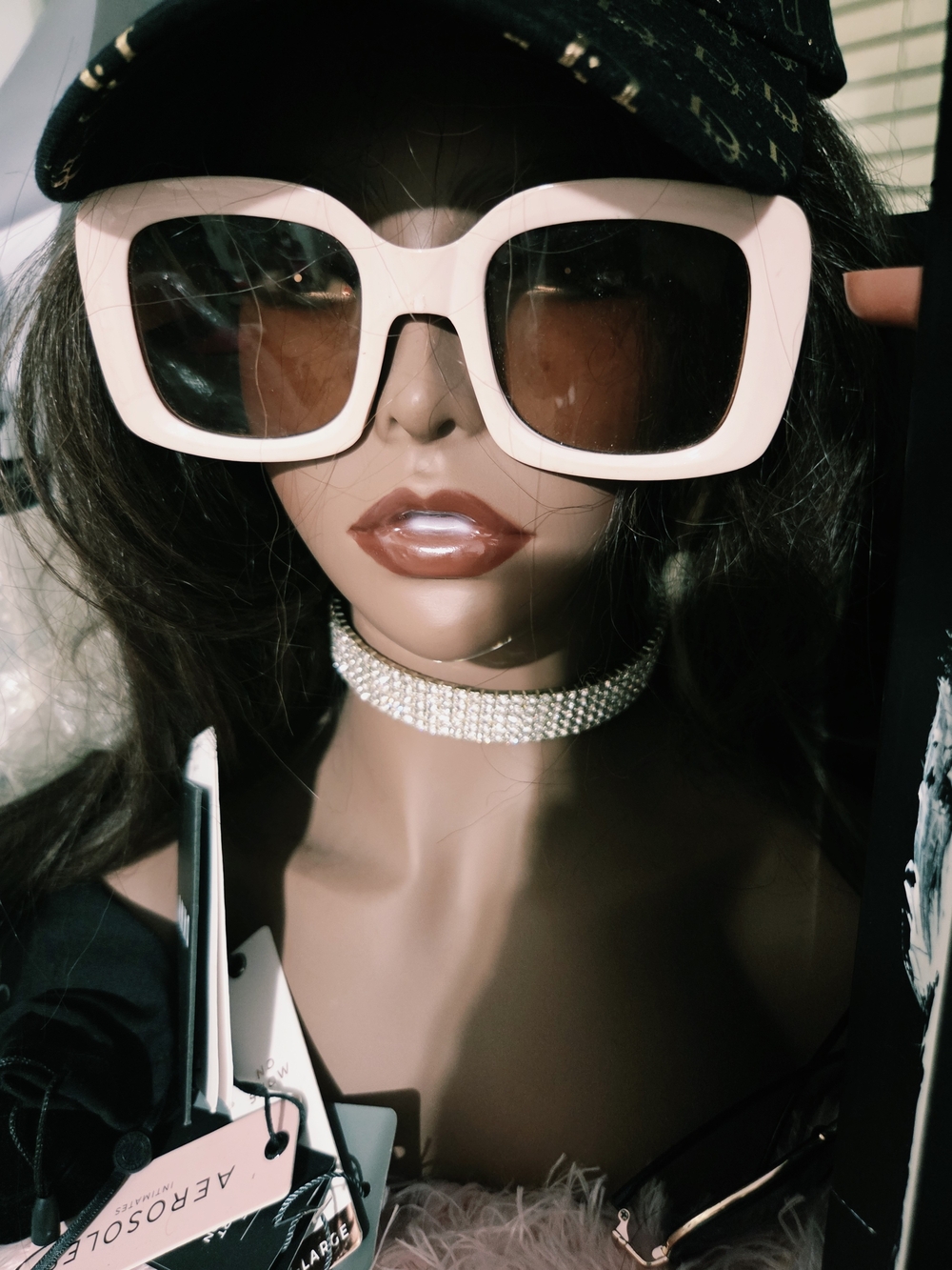 Oversized Pale Pink Square Sunglasses - Unbranded